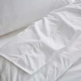 Dorma Crisp & Fresh 400 Thread Count Egyptian Cotton Percale Flat Sheet