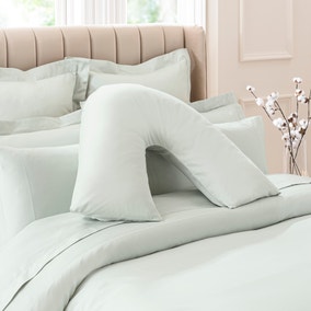 Dorma Smooth & Soft 300 Thread Count 100% Cotton Sateen V-Shaped Pillowcase