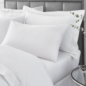 Hotel 230 Thread Count 100% Cotton Sateen Standard Pillowcase Pair