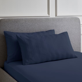 Hotel 230 Thread Count 100% Cotton Sateen Stripe Large Standard Pillowcase Pair