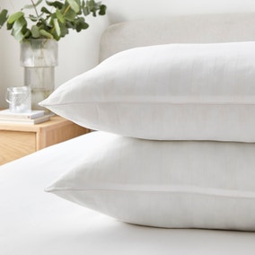 Hotel Pack of 2 Luxury Cotton Anti Allergy Side Sleeper Pillows