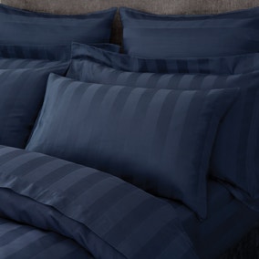 Hotel Stripe 230 Thread Count 100% Cotton Standard Pillowcase Pair