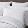 Hotel Stripe 230 Thread Count 100% Cotton Standard Pillowcase Pair