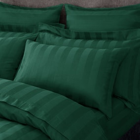 Hotel Stripe 230 Thread Count 100% Cotton Standard Pillowcase Pair