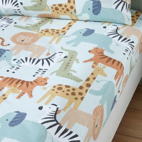 Safari Adventure Organic Cotton Fitted Bed Sheets
