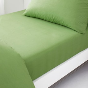 Set of 2 Pure Cotton Fitted Bed Sheets Set of 2 Pure Cotton Fitted Bed Sheets