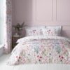Watercoloured Floral Quilted Bedspread