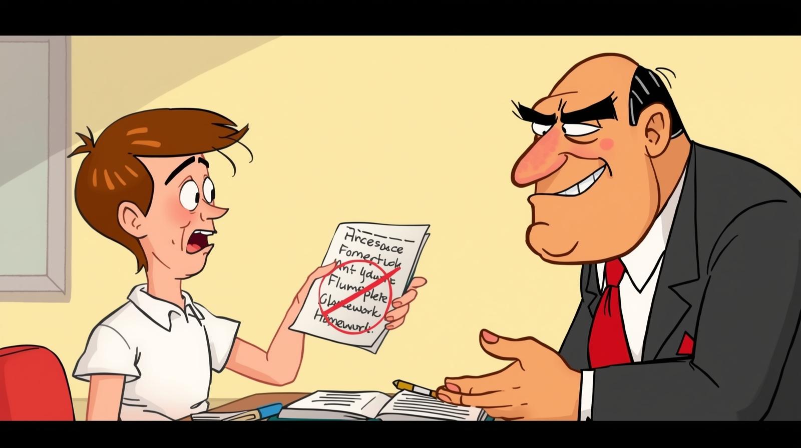 The Homework Excuse transparent and animation